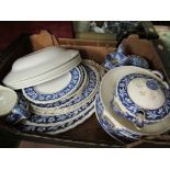 A part set of Grindley "Elysian" pattern ceramics, platters,