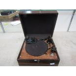 An HMV gramophone