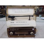 A Leak Trough-Line II radio and a boxed Leak tone arm