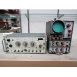 An Advance PG54 pulse generator and a Telequipment oscilloscope