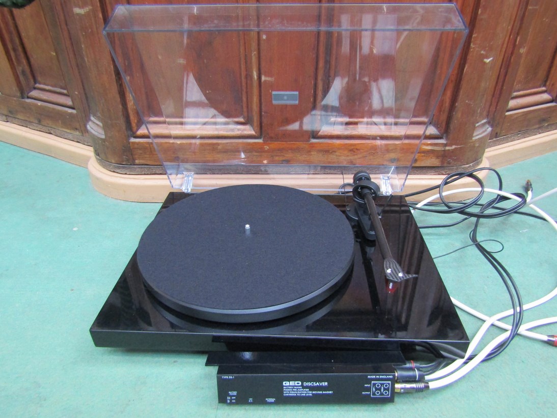 A Pro-Ject turntable with Ortofon cartridge