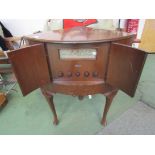 A Marconi corner cabinet radio
