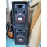 A pair of Auna 500w speakers