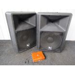 A pair of EV SX300 speakers