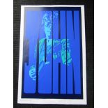 PETER MARSH: A lithograph poster of John Lennon, from a limited run of 2000 copies,