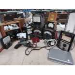 Mixed electrical testing devices including avometers,