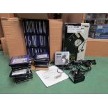 A Sony MZ-RH710 Minidisc Walkman and a quantity of used recordable minidiscs