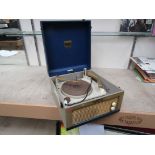 A Dansette portable record player