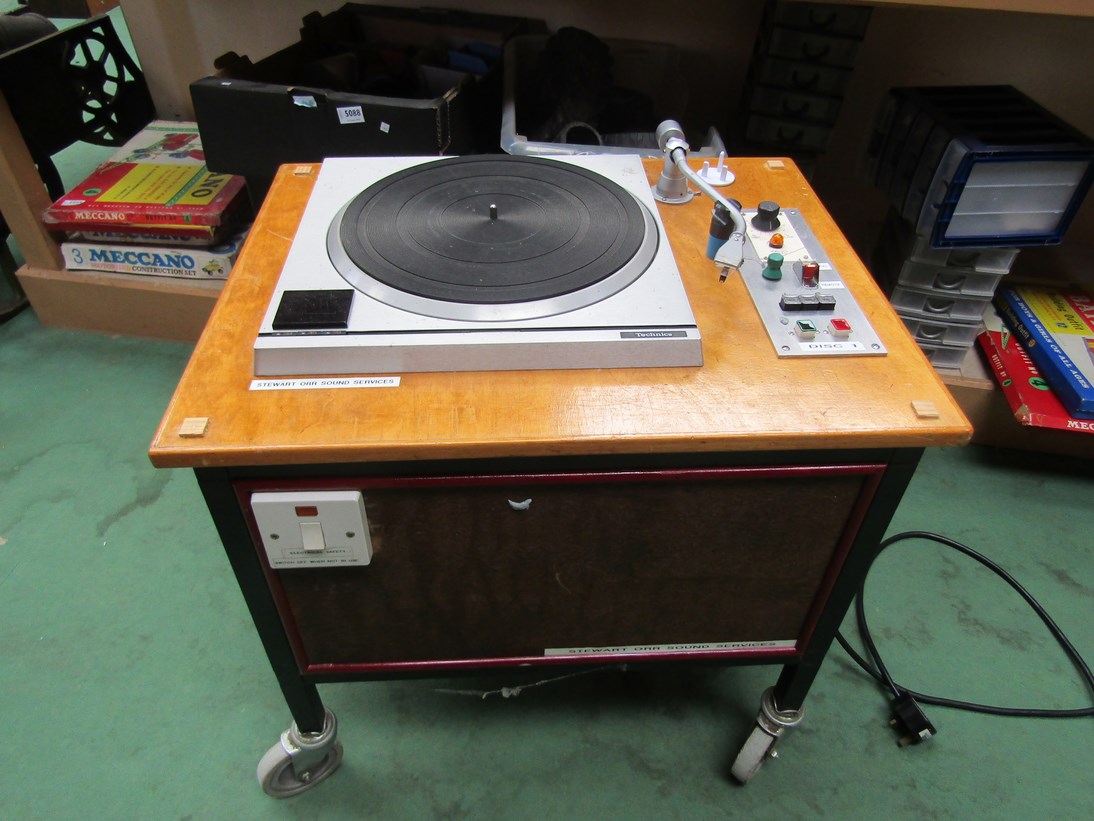 A Technics SP-10 turntable in trolley with SP-10EP control centre and Pro-Ject Phono Box MM - Image 2 of 6