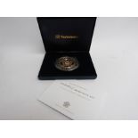 Westminster Mint proof 2008 The Elizabeth I Diamond & Ruby pave set medallion