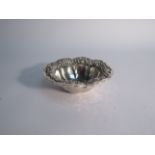 A Continental silver sweet meat bowl of Art Nouveau design, marked 800. 10.