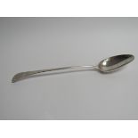 A Georgian George Wish Basting spoon with monogrammed handle, London 1791,