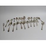 18 various teaspoons and others,
