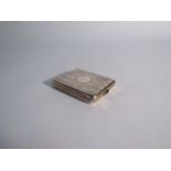 A Wilmot Manufacturing Co silver vesta book holder, Birmingham 1927, 6cm x 4.