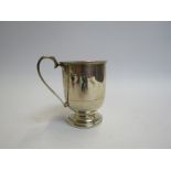 A silver Christening tankard engraved Meamm 1928, Chester 1926, 9cm tall,