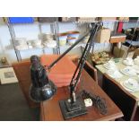 A 1960's angle-poise desk lamp