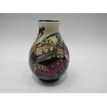 A Moorcroft Windsor Lock pattern vase 25/30 Limited Edition, designed by Emma Bossons, 19cm tall,
