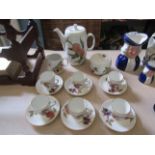 A Royal Worcester Evesham coffee set