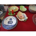 Decorative ceramic dishes including Carlton ware,