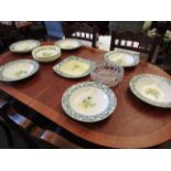 Royal Doulton "Garmina" pattern bowls and plate