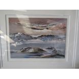 An oil on board "Hillhead of Aucharnie" indistinctly signed lower left, framed and glazed,