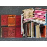 A box of Ordnance Survey and other folding maps, Ward Lock guides etc.