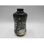 A Moorcroft Kiribati vase designed by Nicola Slaney, Moorcroft Design Studio stamp, 21cm tall,