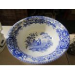 A modern Spode Blue Room large blue and white bowl, 26cm diameter,