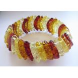 Am amber elasticated bracelet from The Amber Shop Southwold