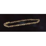 A 9ct gold bracelet, 18cm long, 3.