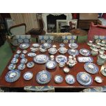 A selection of Booths blue and white dinner and tea wares