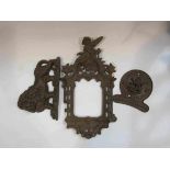 A cast iron picture frame,