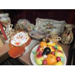 Various ceramics including dishes,