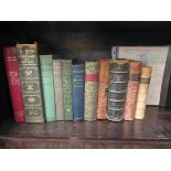 A collection of assorted books including 19th Century leather bindings etc (11)