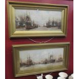 A pair of framed and glazed prints after Charles Edward Dixon (1872-1934): "The Lower Pool" and