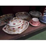 A selection of Royal Crown Derby ceramics, dinner ware and tea wares,