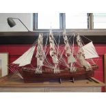 A scratch built model of the Cutty Sark,