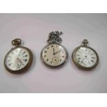 Three French pocket watches