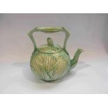 A Victorian Majolica corn teapot,