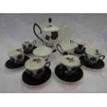 A Royal Albert rose design coffee set