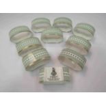 A set of ten Royal Doulton Berkshire napkin rings