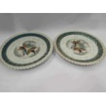 Two china plates,