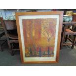 A framed and glazed mixed media print - Ritz limited edition no.