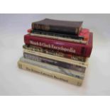 A small group of antique reference books including Donald De Carle FBHI - watch and clock