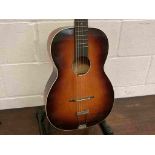 A 1950's parlour guitar "The Michigan", sunburst body,