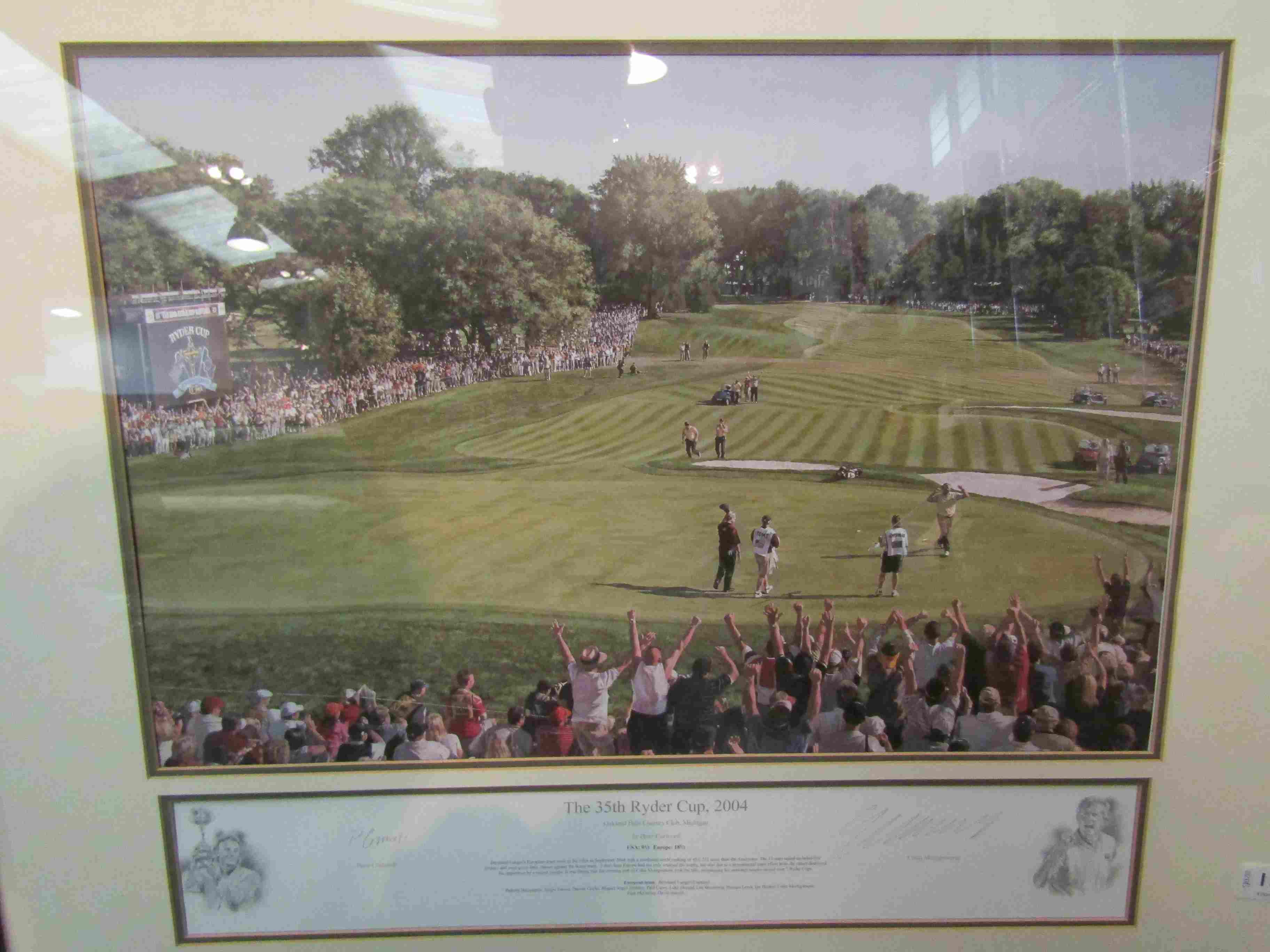 A 35th Ryder Cup, 2004 signed commemorative photograph with certificate verso,