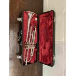A Yamaha YTR1320ES trumpet,
