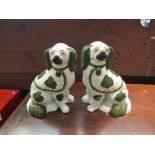 A pair of Victorian Staffordshire spaniels