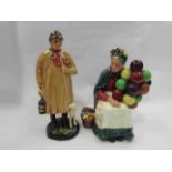 Two Royal Doulton figures: "The Shepherd" HN1975 and "The Old Balloon Seller" HN1315 (2)