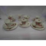 A bone china tea set,